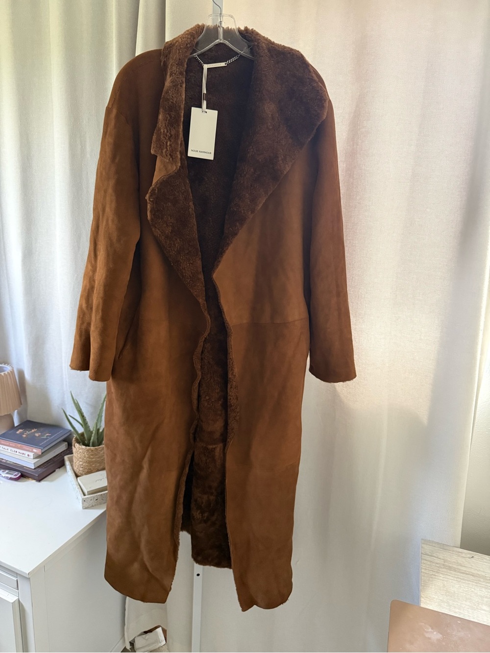 Nour hammour birthday reversible lamb leather suede real fur shearling REDUCED - Picture 7 of 15